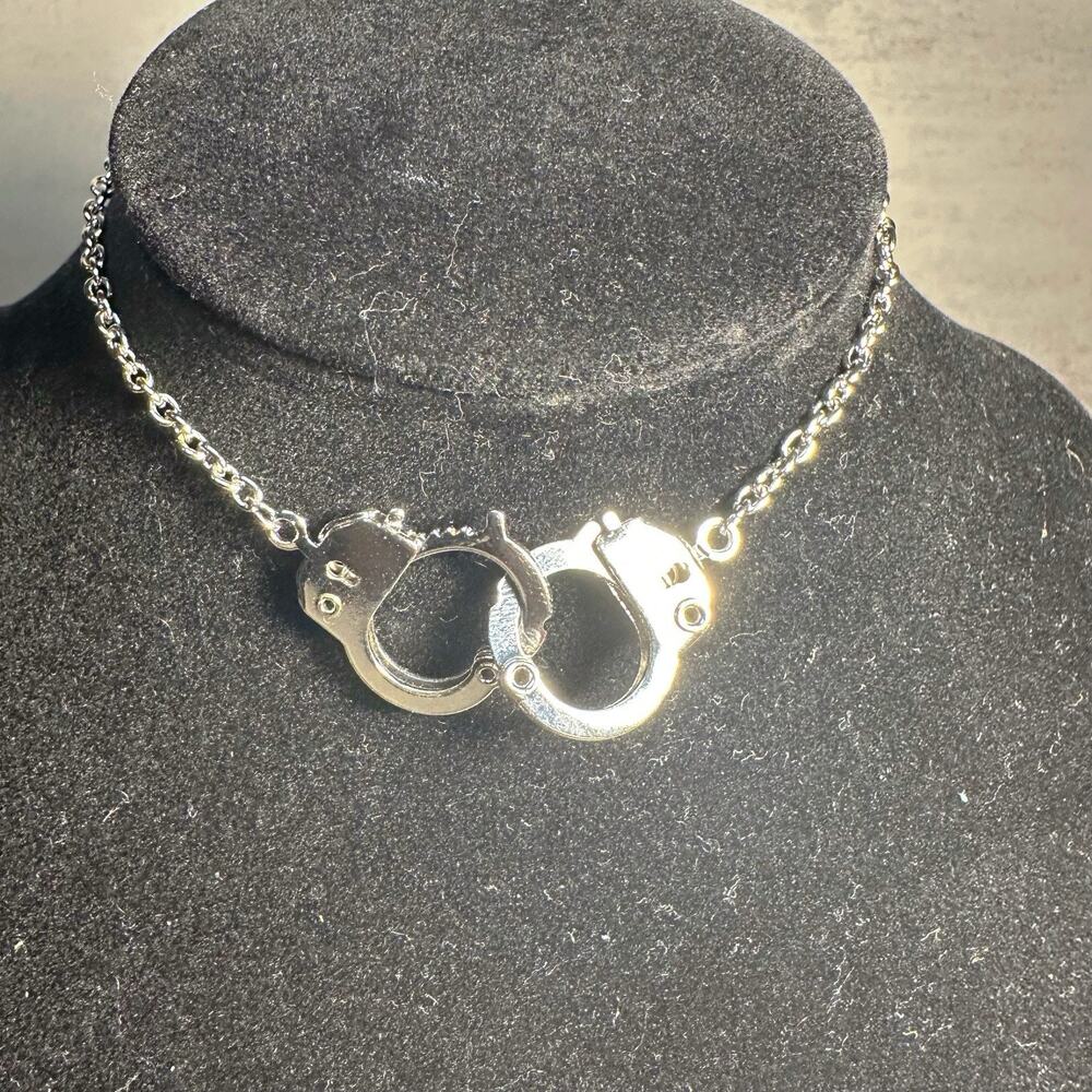 Women’s Stainless Steel Love Forever Handcuff Ankle Bracelet 10in Length